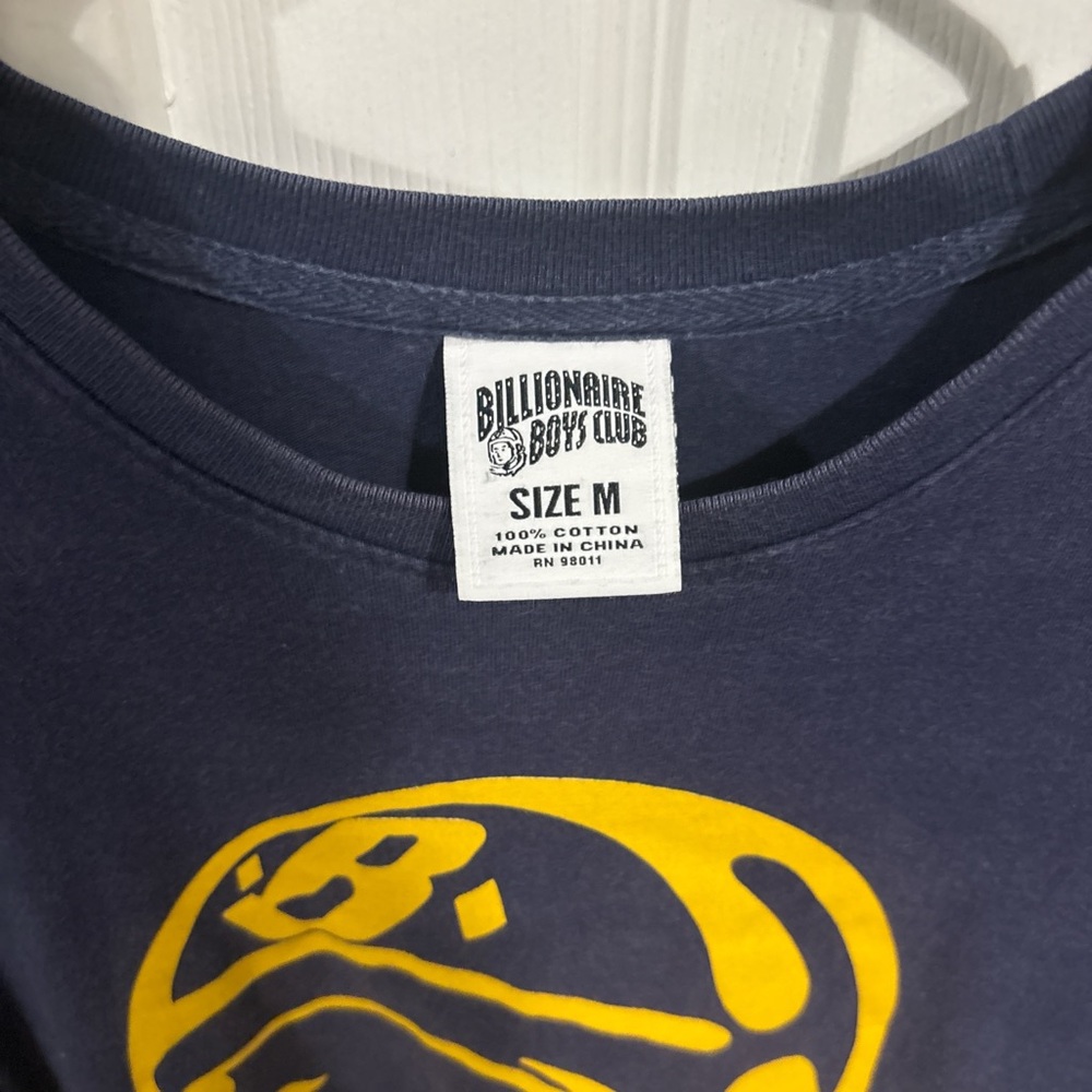 Billionaire Boys Club Blue and Yellow Logo Tee